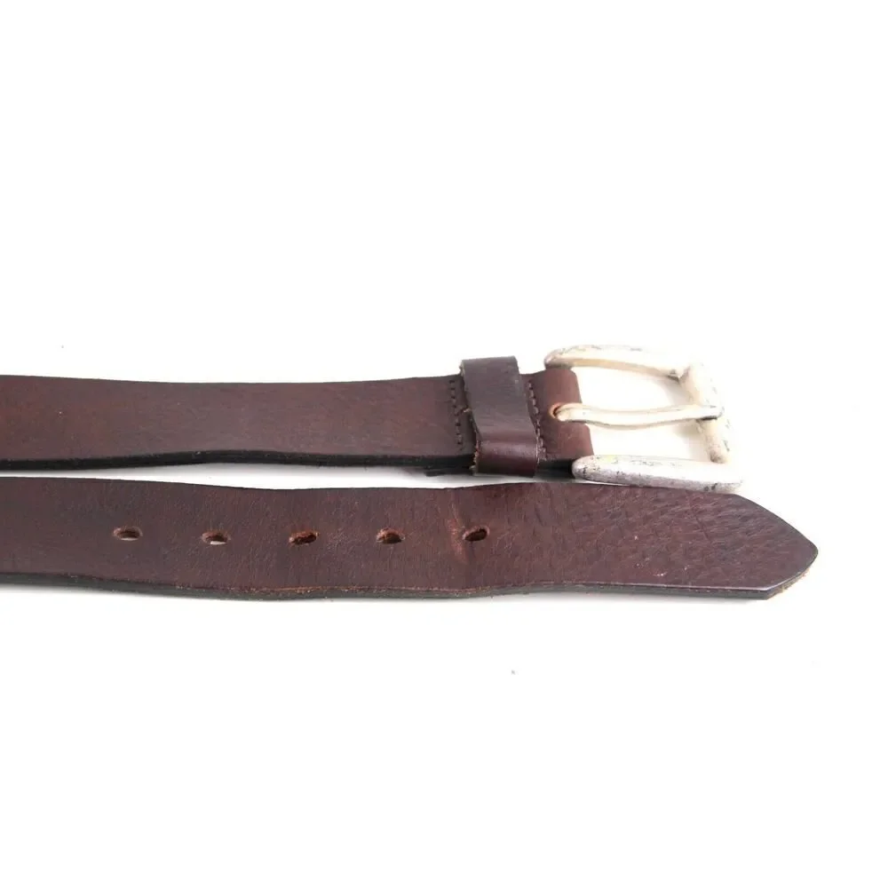 CLASSIC SADDLE BROWN REAL LEATHER 1 3/8